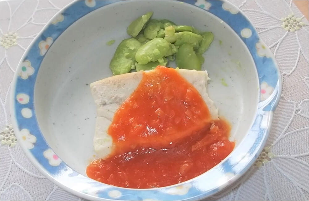 めかじきのチリソースかけ